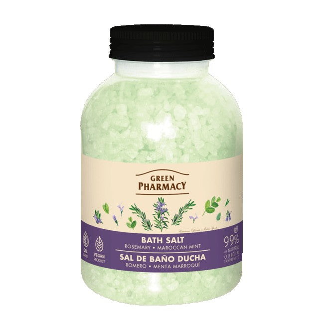 GREEN PHARMACY Bath salt Rosemary + Moroccan mint 1000 g | Vaistine1.lt | WestPharmacy.eu