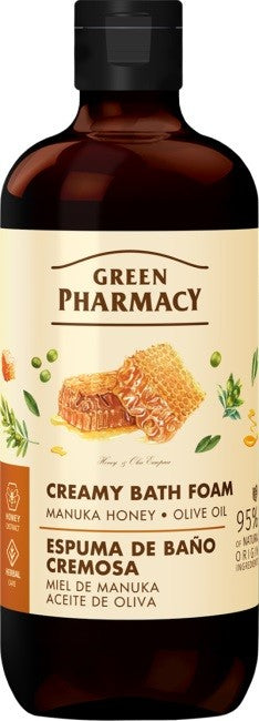 GREEN PHARMACY Creamy bath foam Manuka honey + Olive oil 500 ml | Vaistine1.lt | WestPharmacy.eu