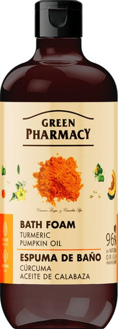 GREEN PHARMACY Bath foam Turmeric + Pumpkin oil 500 ml | Vaistine1.lt | WestPharmacy.eu