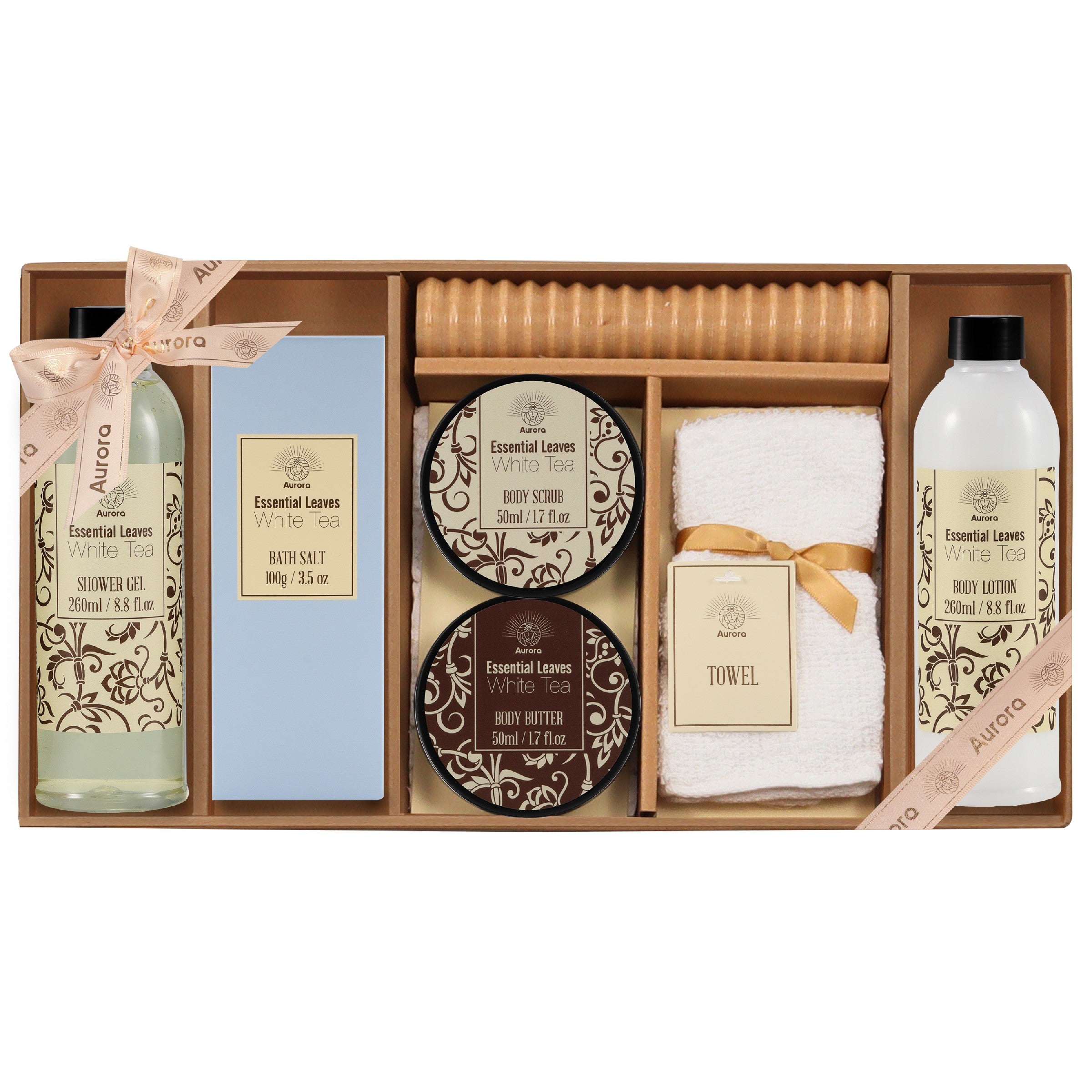 AURORA Gift set with a massager 7/elements White tea AUR-1752 | Vaistine1.lt | WestPharmacy.eu