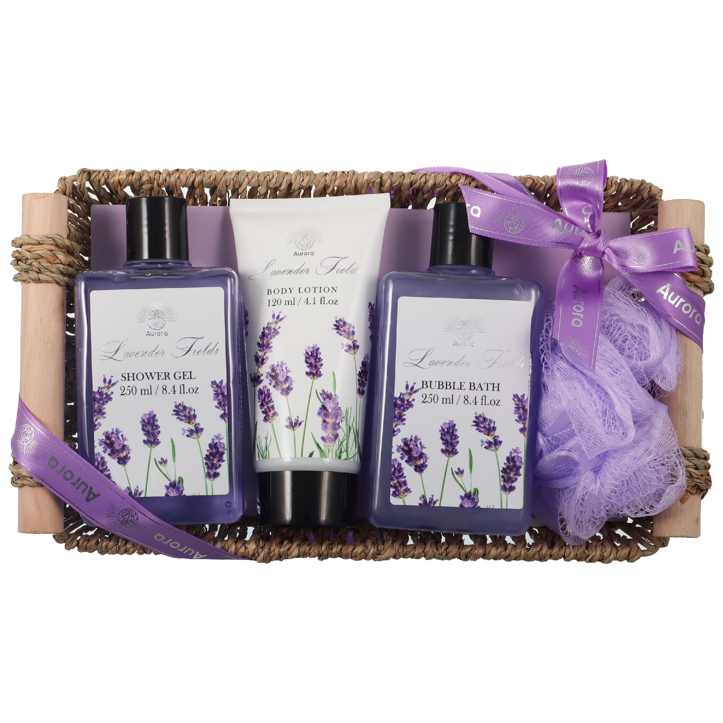 AURORA Set gift. basket 4/pcs Lavender AUR-1812 | Vaistine1.lt | WestPharmacy.eu