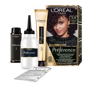 LOREAL Preference Hair Color 3.12 - Intense Cool Dark Brown 1 pc. | Vaistine1.lt | WestPharmacy.eu