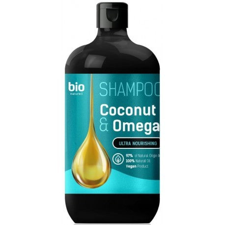 BIO NATURELL Coconut Oil & Omega 3 Shampoo for all hair types 946 ml | Vaistine1.lt | WestPharmacy.eu