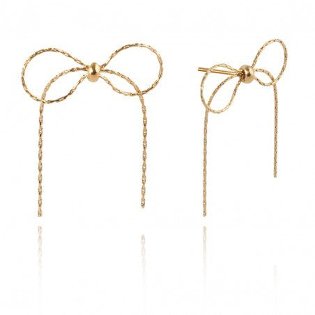 ECARLA Earrings surgical steel plated with 14k gold Stud - Bows 3272 | Vaistine1.lt | WestPharmacy.eu