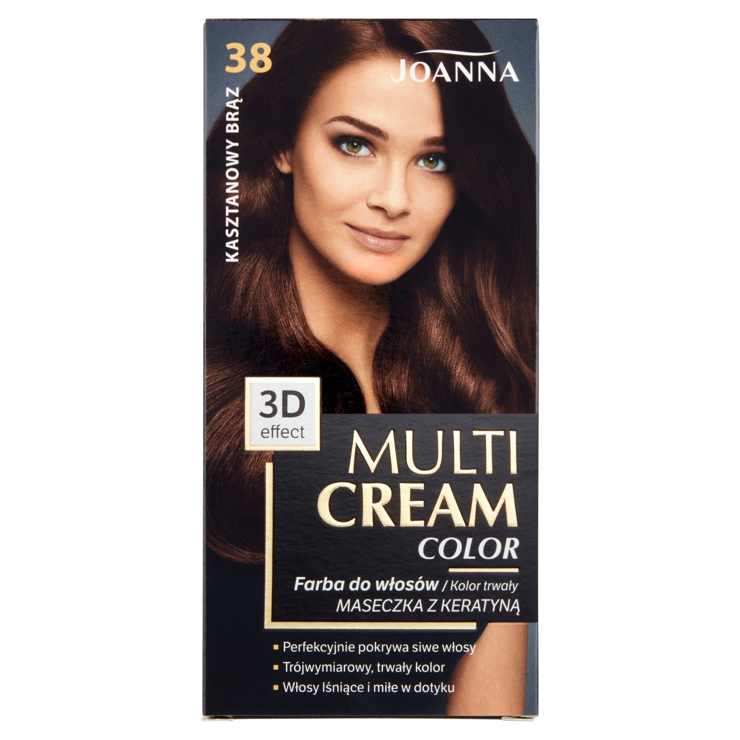 JOANNA Multi Cream Color Hair Dye No. 38 Chestnut Brown. | Vaistine1.lt | WestPharmacy.eu