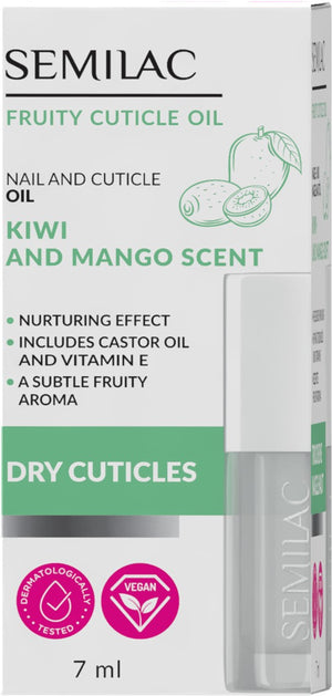 SEMILAC Nail oil SEMILAC Cuticle and Nail Oil Kiwi Mango 7 ml | Vaistine1.lt | WestPharmacy.eu