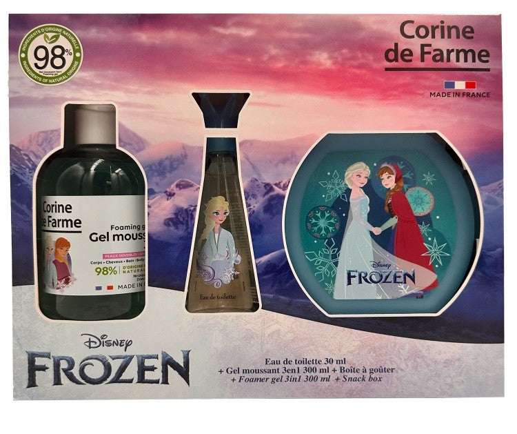 CORINE DE FARME Disney Frozen Gift Set (Eau de Toilette 30ml + Foaming Gel 3in1 300ml + Snack Box) | Vaistine1.lt | WestPharmacy.eu