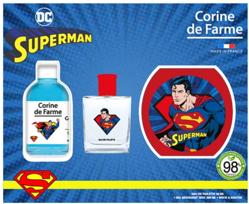 CORINE DE FARME Disney Superman gift set (eau de toilette 50ml + 3in1 foaming gel 300ml + snack box) | Vaistine1.lt | WestPharmacy.eu