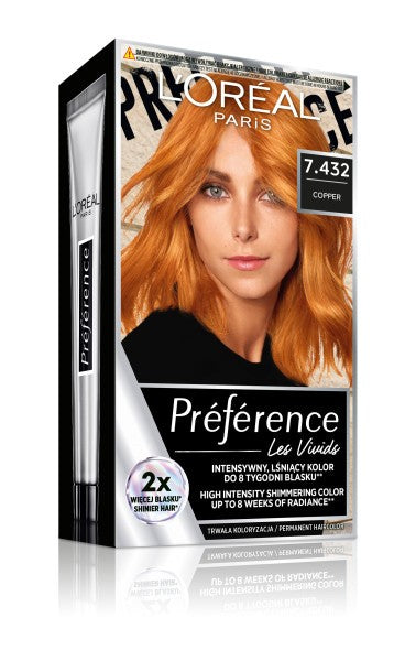 LOREAL PREFERENCE VIVIDS 7.432 Copper | Vaistine1.lt | WestPharmacy.eu