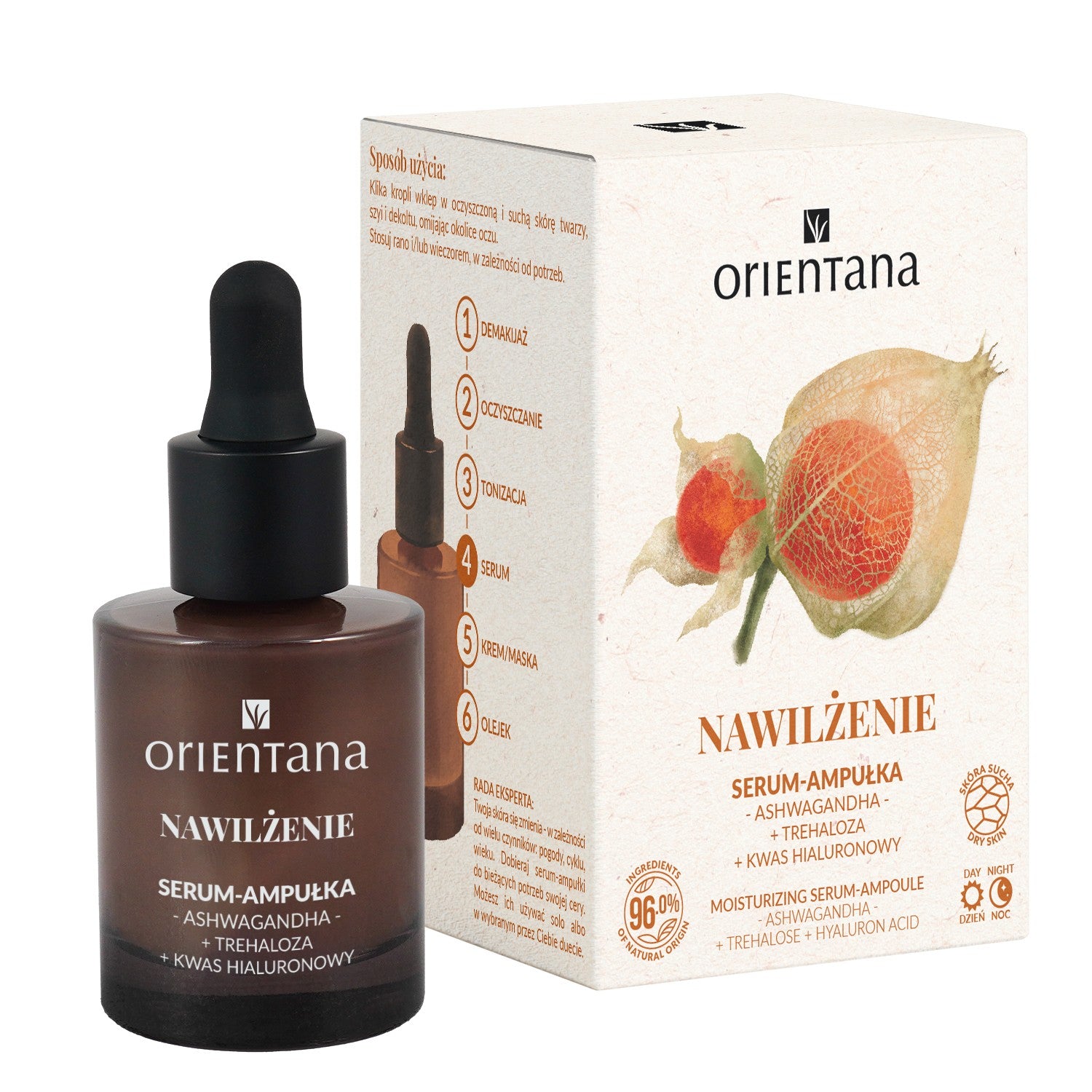 ORIENTANA Serum-ampoule for day and night - Moisturization 30 ml | Vaistine1.lt | WestPharmacy.eu