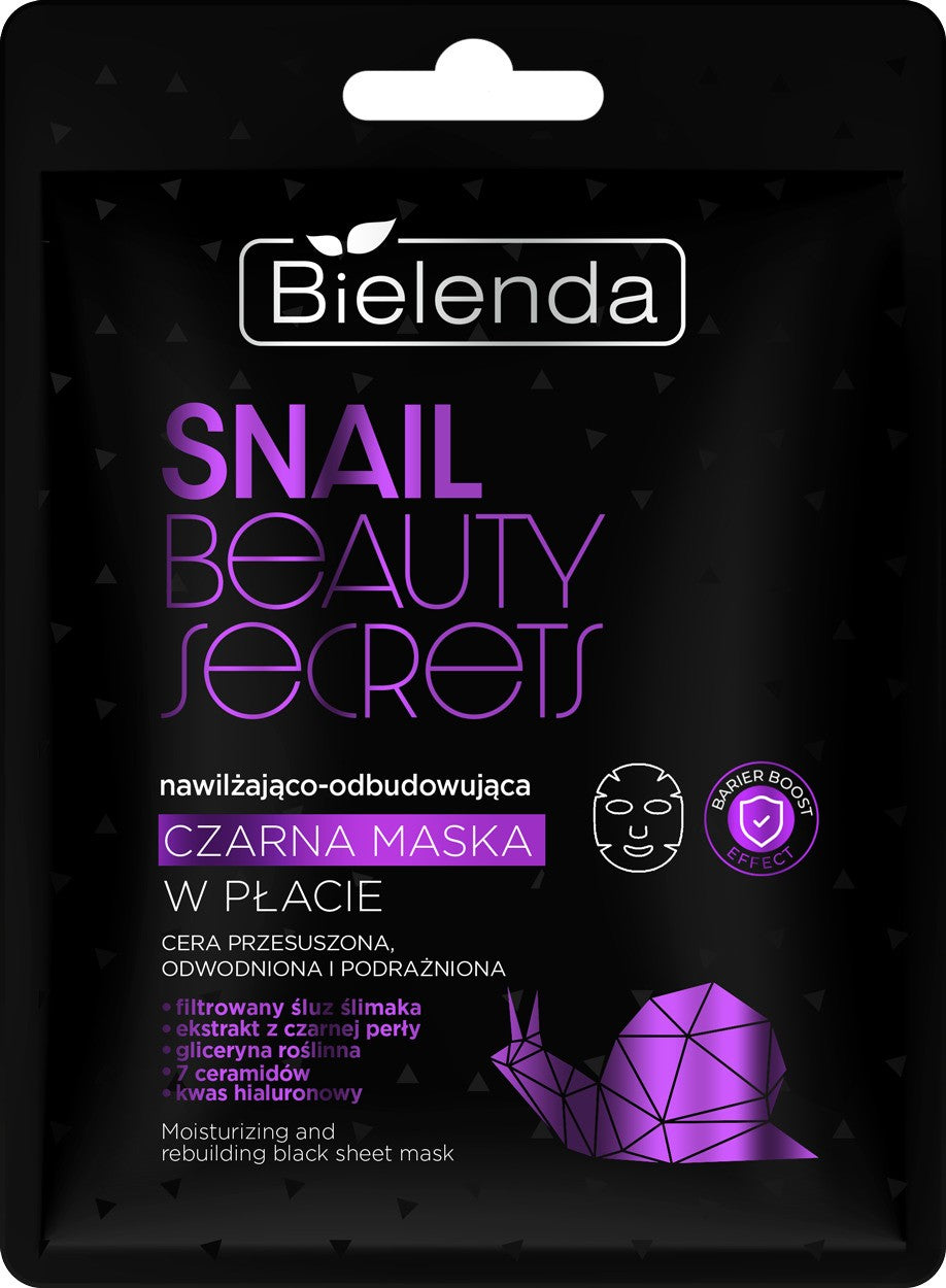 BIELENDA SNAIL BS Black sheet mask moisturize and rebuild. | Vaistine1.lt | WestPharmacy.eu