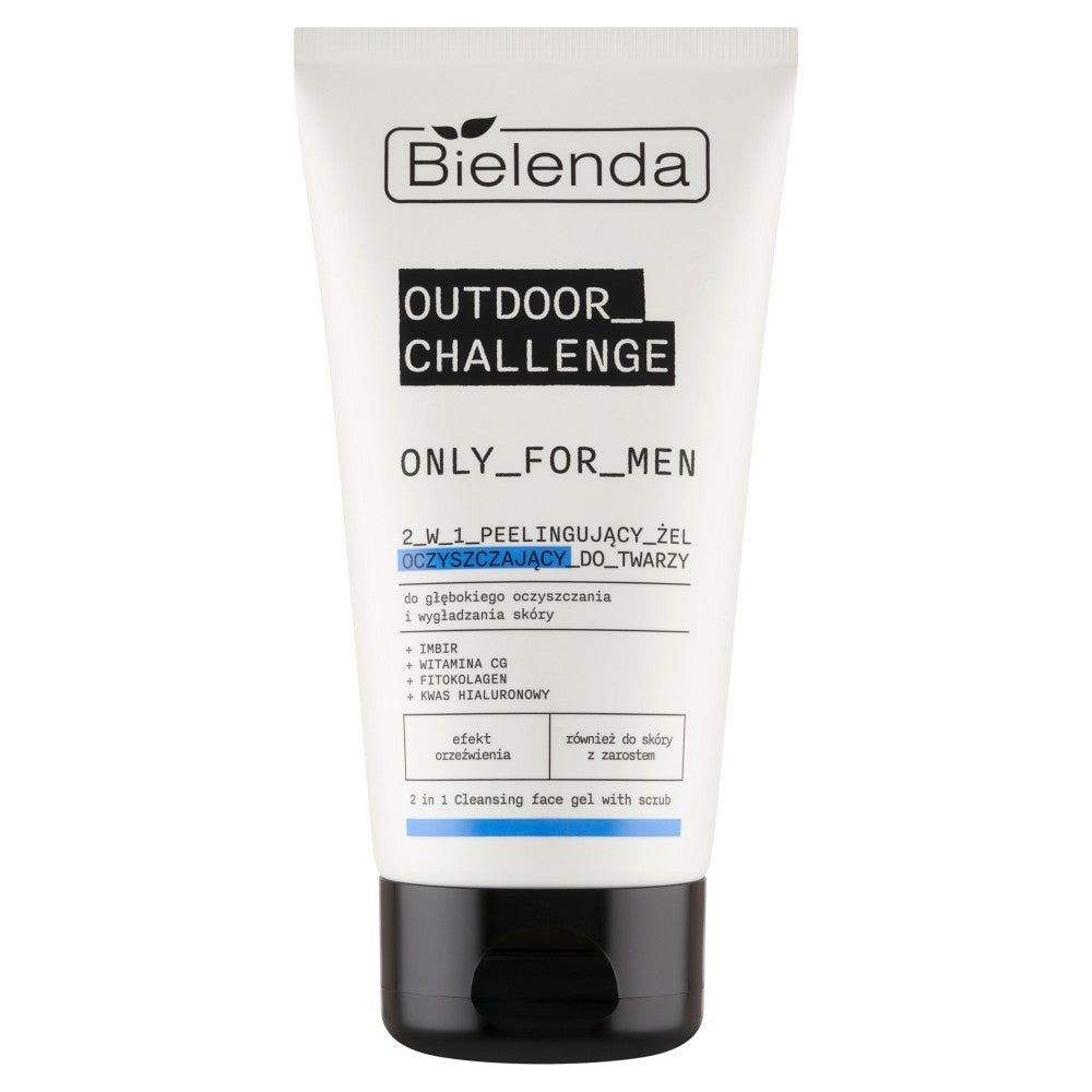 BIELENDA Only For Men Outdoor Challenge Exfoliating Cleansing Gel 2in1 for men 150 g | Vaistine1.lt | WestPharmacy.eu