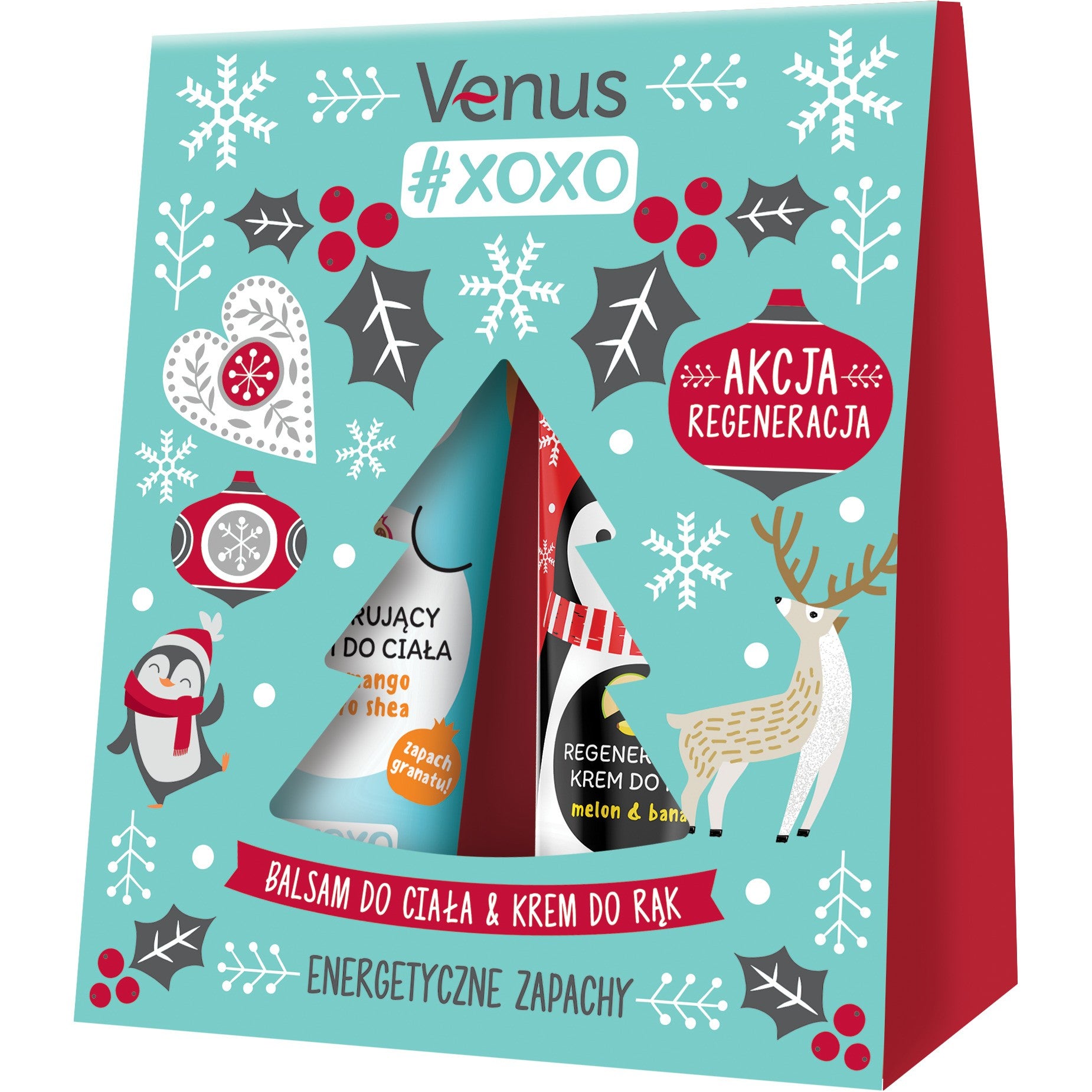 VENUS Xoxo Action Regeneration Gift set - Regenerating body lotion 250 ml + Regenerating hand cream 100 ml | Vaistine1.lt | WestPharmacy.eu