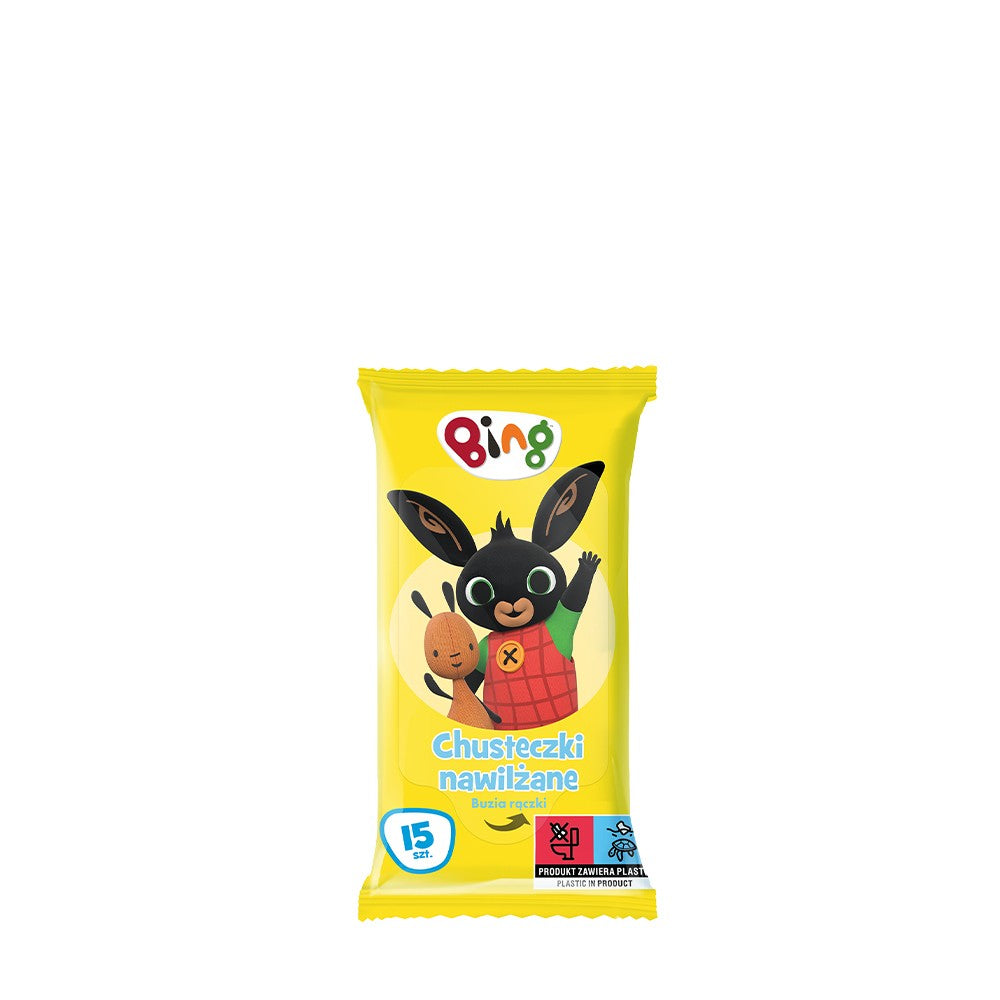 KIDS Bing Wet wipes - strawberry 15 pcs | Vaistine1.lt | WestPharmacy.eu