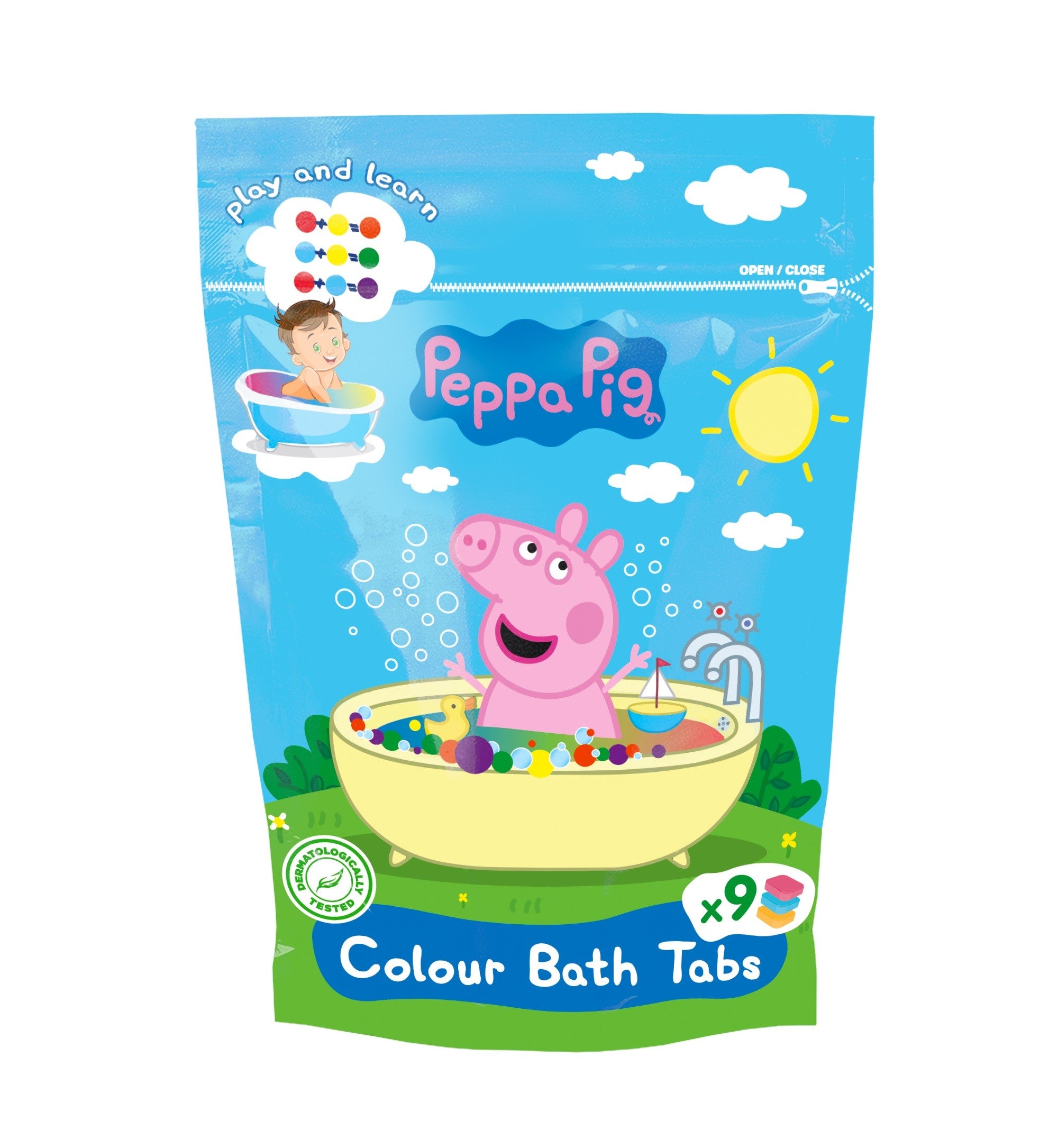 KIDS Peppa Pig Coloring bath tablets 9 x 16g | Vaistine1.lt | WestPharmacy.eu