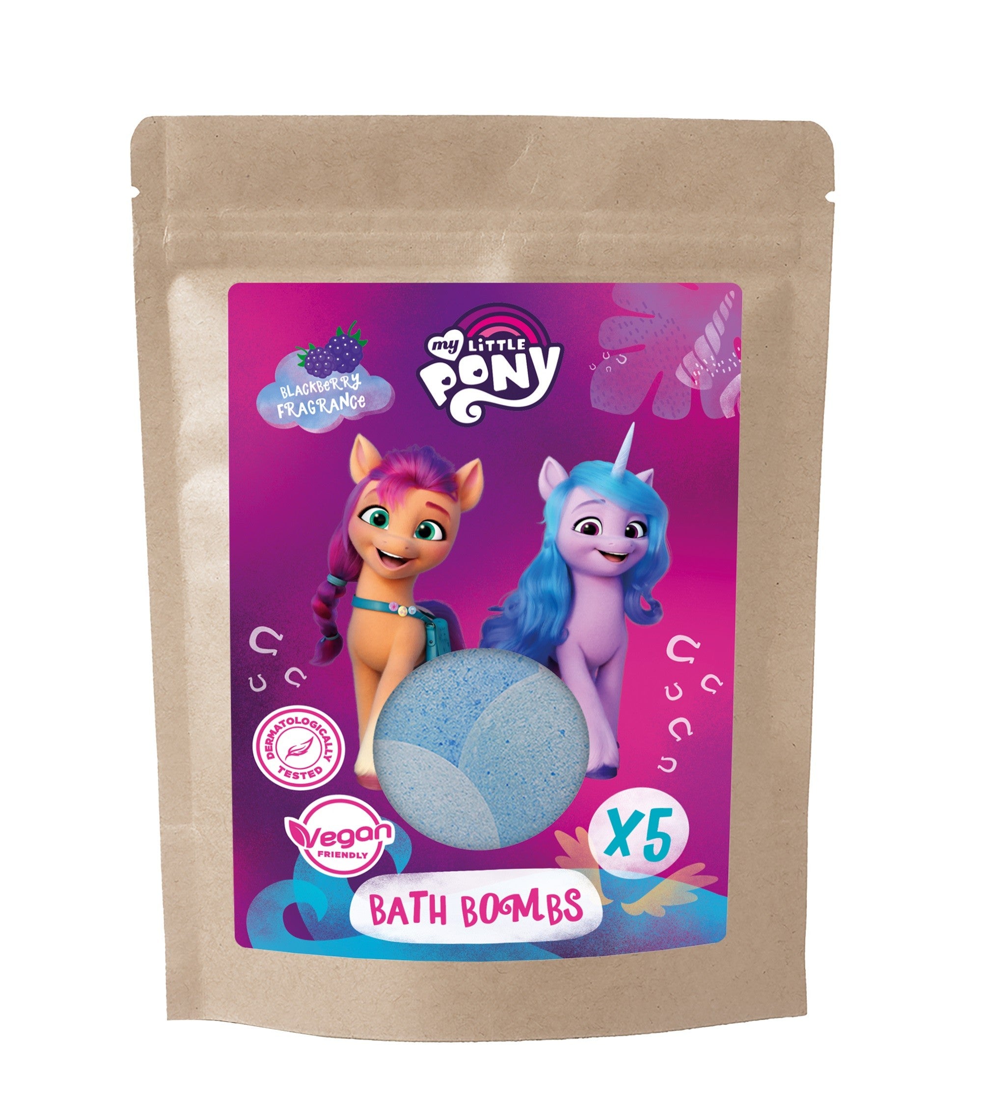 KIDS My Little Pony Coloring bath balls blackberry, raspberry 5 x 50g | Vaistine1.lt | WestPharmacy.eu