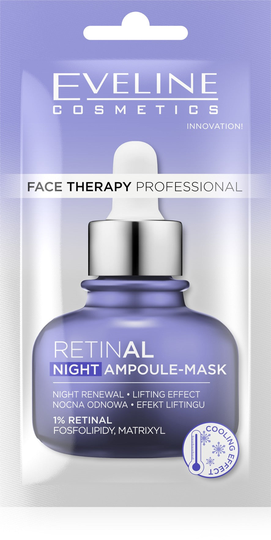 EVELINE Face Therapy Professional Lifting mask-ampoule - night renewal with 1% Retinal 8 ml | Vaistine1.lt | WestPharmacy.eu