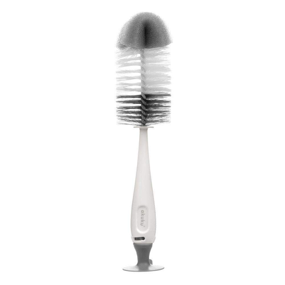 AKUKU Brush for washing bottles and pacifiers on a suction cup with a retractable mini brush (a0102) | Vaistine1.lt | WestPharmacy.eu
