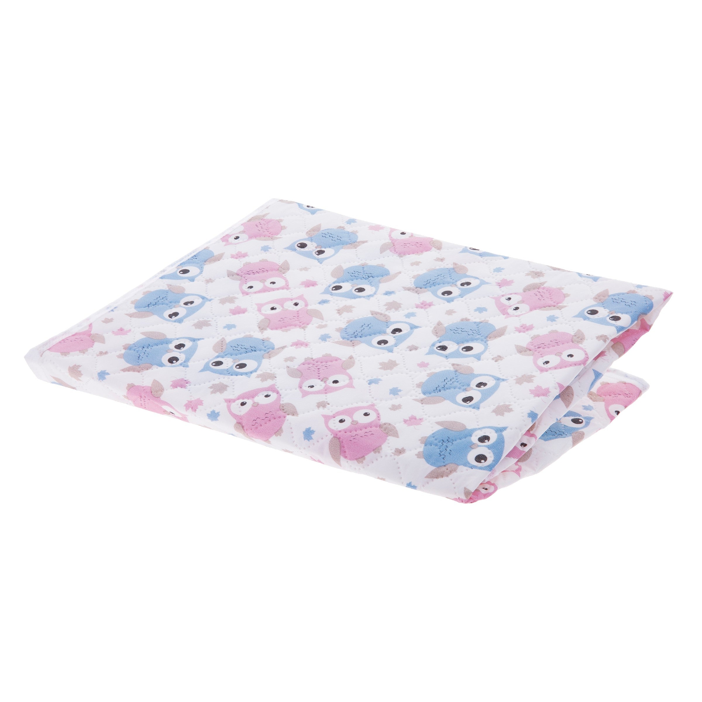 AKUKU Reusable changing pad Peva 55x70 Owls blue and pink (a0254) | Vaistine1.lt | WestPharmacy.eu