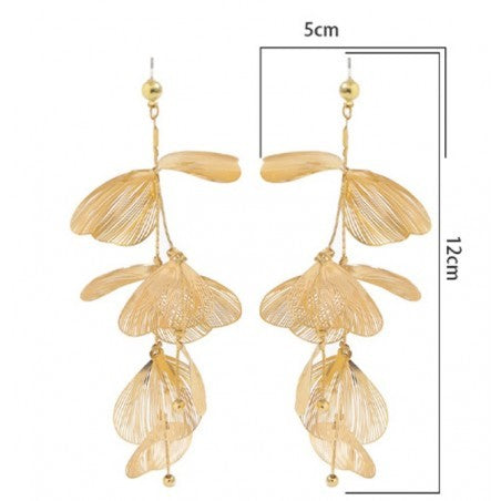 ECARLA Hanging earrings, hoops, tulle flowers K1678 | Vaistine1.lt | WestPharmacy.eu