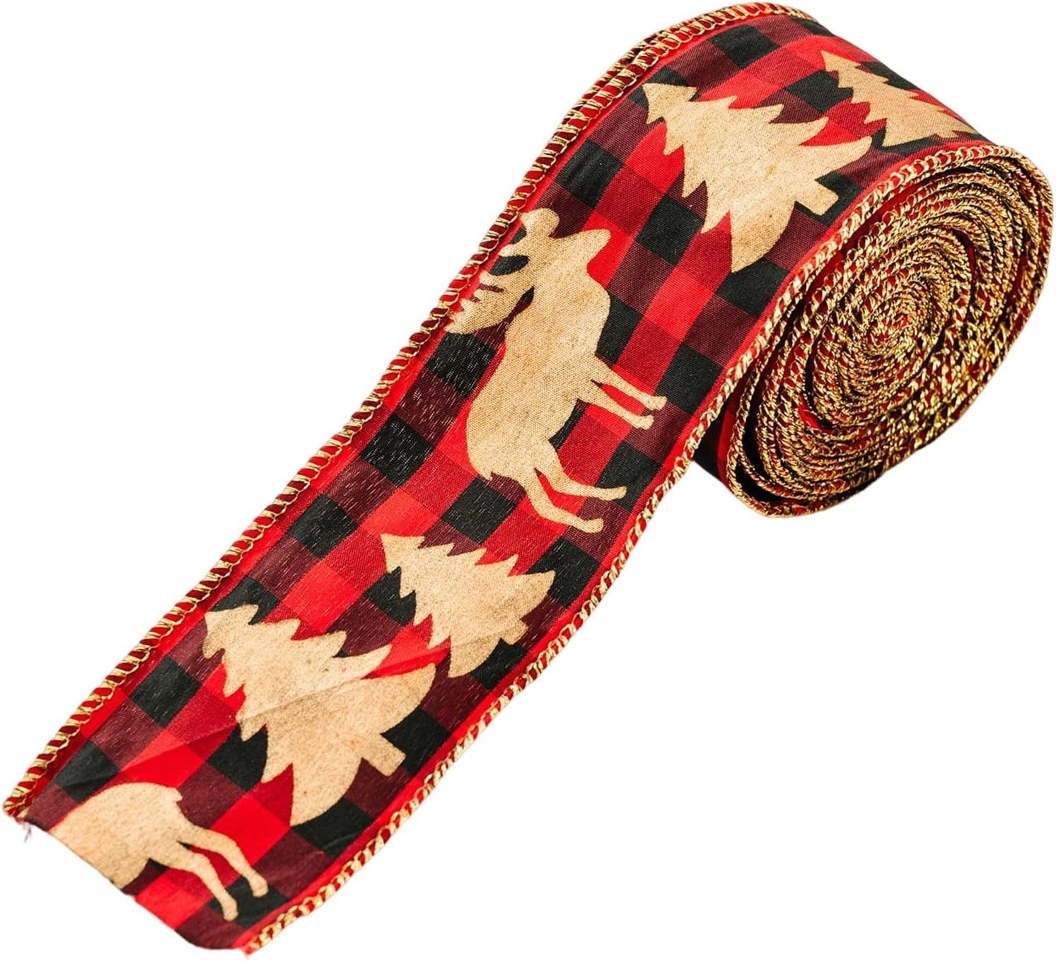 ECARLA Christmas ribbon Christmas - red with drawings 5m KSN86 | Vaistine1.lt | WestPharmacy.eu