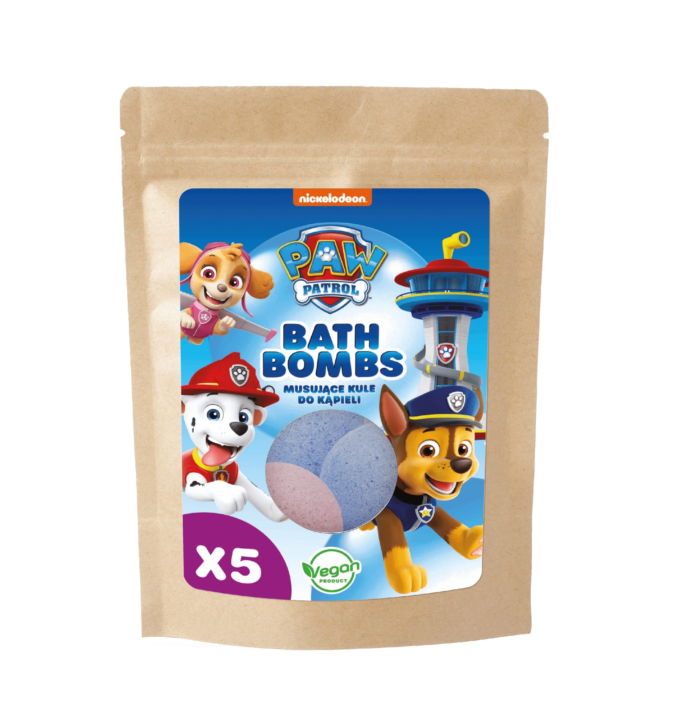 KIDS Psi Patrol fizzy ball blackberry, raspberry 5x50g | Vaistine1.lt | WestPharmacy.eu