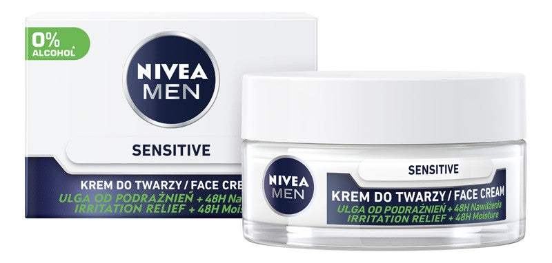 NIVEA MEN Cream 50ml Sensitive Soothing Moisturizer | Vaistine1.lt | WestPharmacy.eu