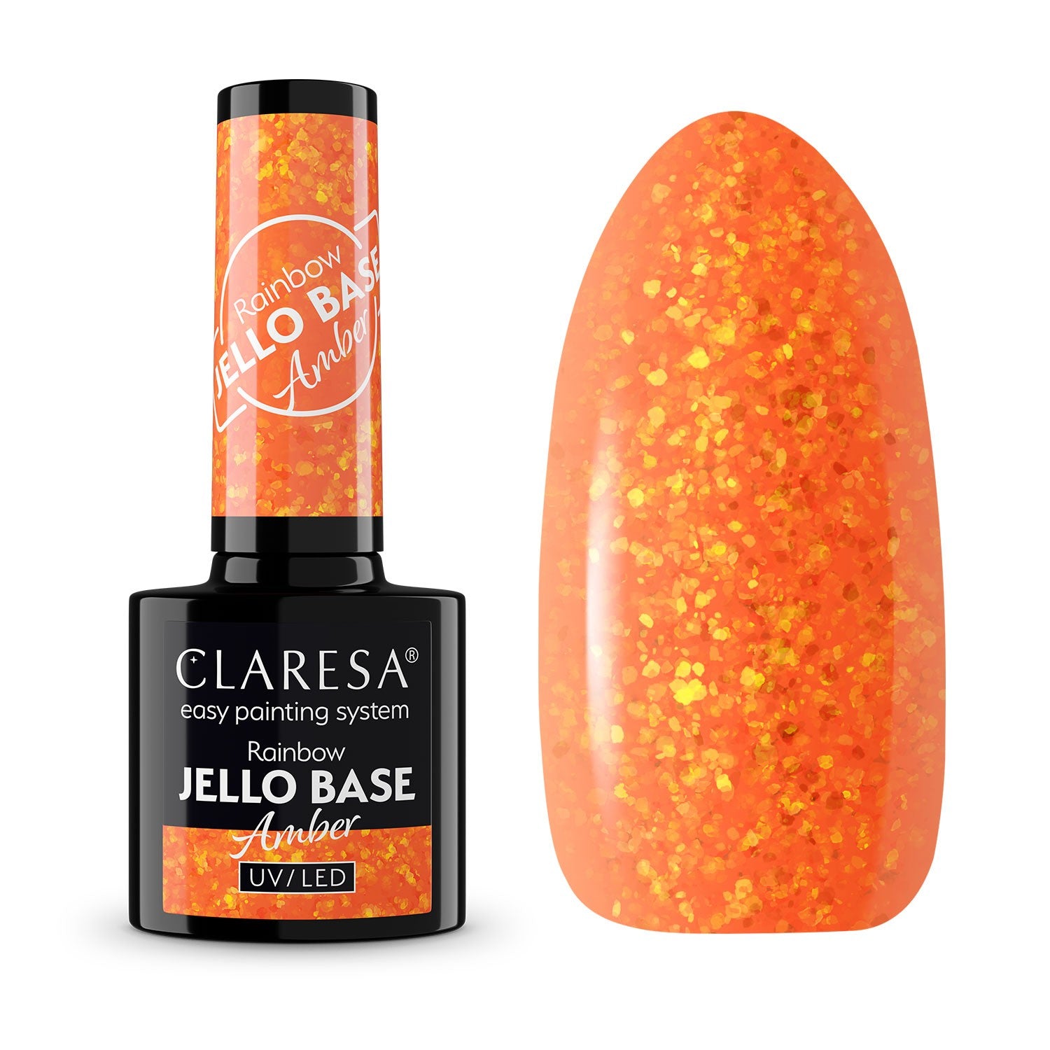 CLARESA N Rainbow Hybrid Nail Polish - Jello Base Amber | Vaistine1.lt | WestPharmacy.eu