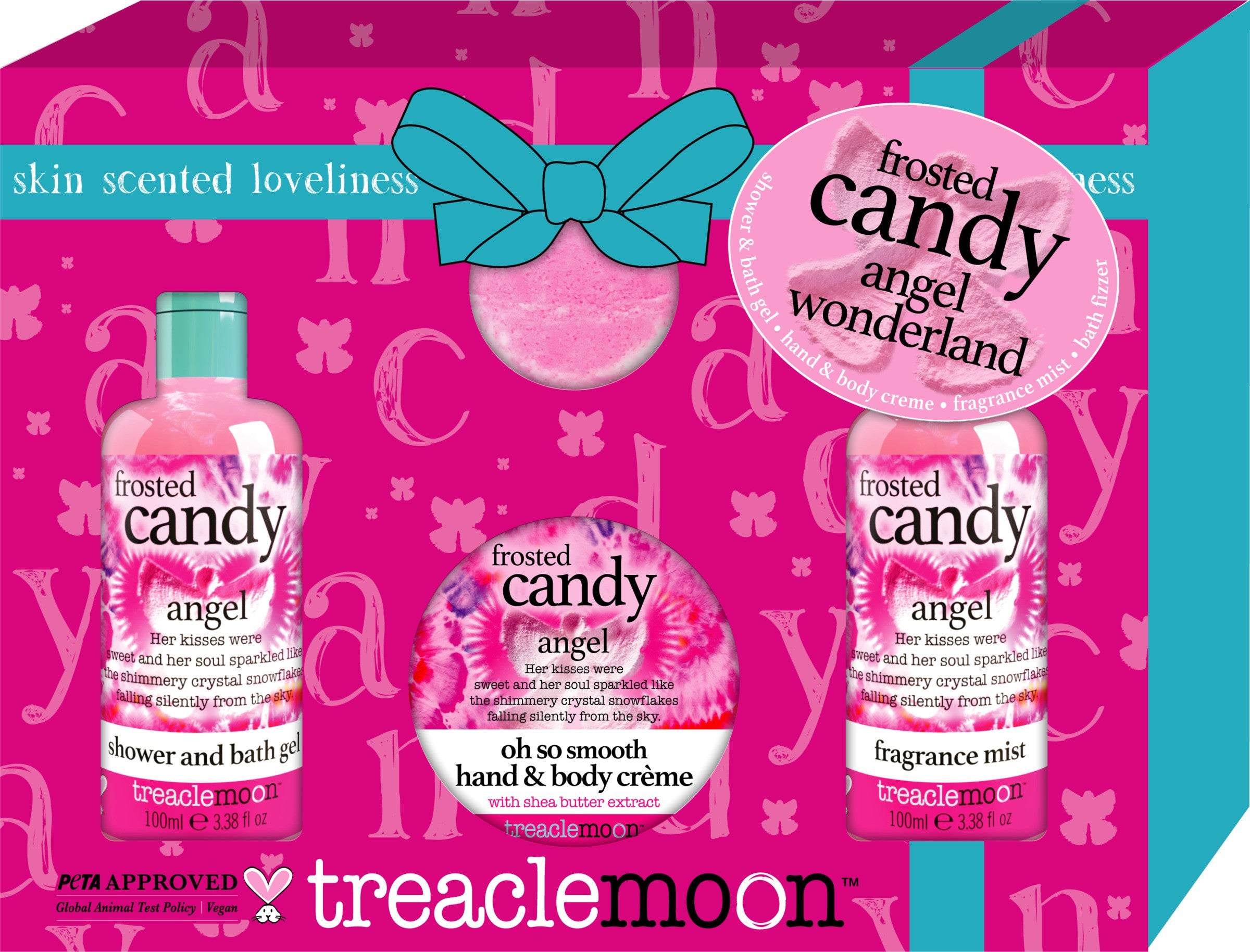 TREACLEMOON Frosted Candy Angel gift set (Shower gel + Body lotion + Body mist + Bath bomb) 1 pack. - 4 pcs. | Vaistine1.lt | WestPharmacy.eu
