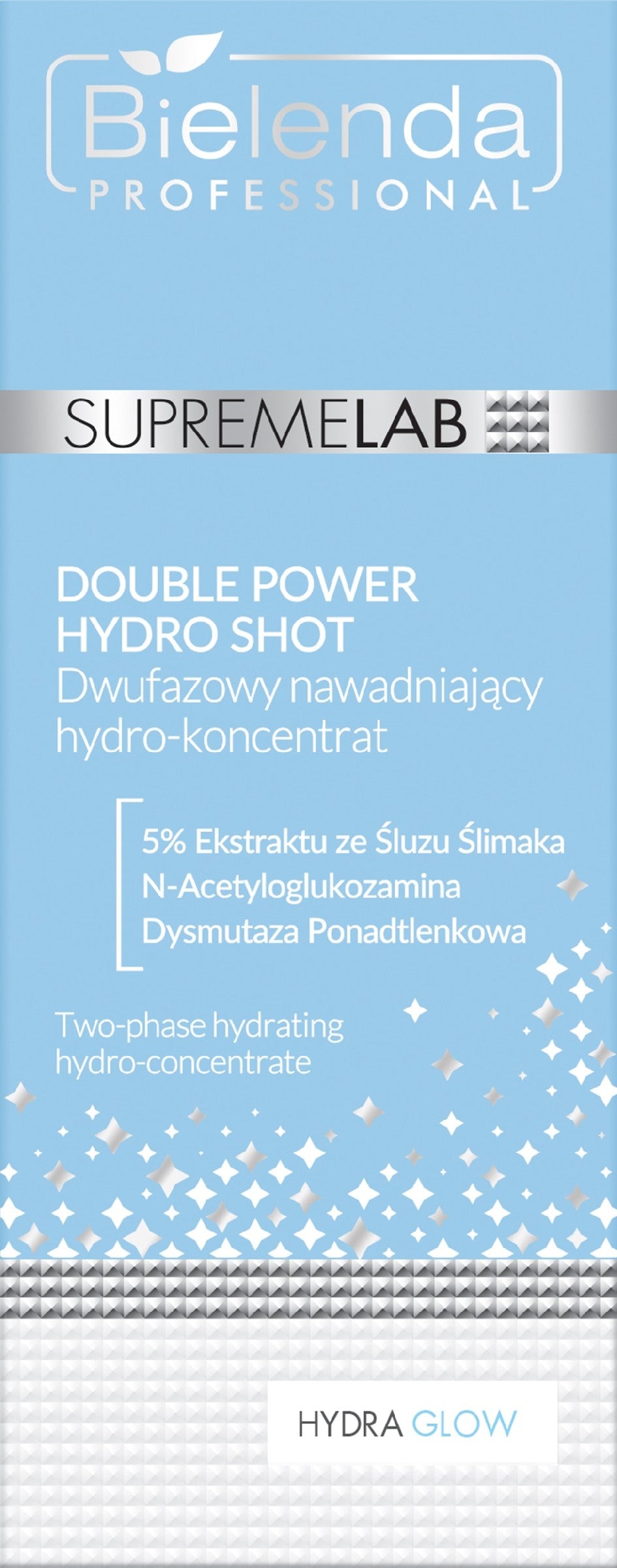 BIELENDA PROFESSIONAL Supremelab Hydra Glow Double Power Hydro Shot Two-phase moisturizing Hydro-concentrate for the face 30 ml | Vaistine1.lt | WestPharmacy.eu