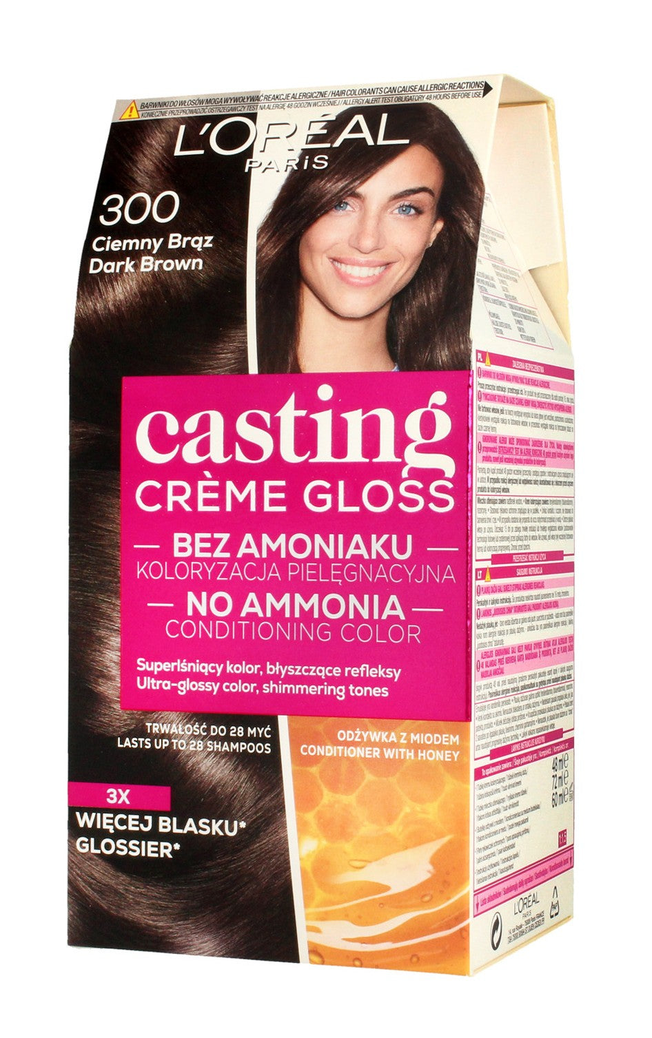 Casting Creme Gloss Coloring Cream No. 300 Dark Brown 1 pack. | Vaistine1.lt | WestPharmacy.eu