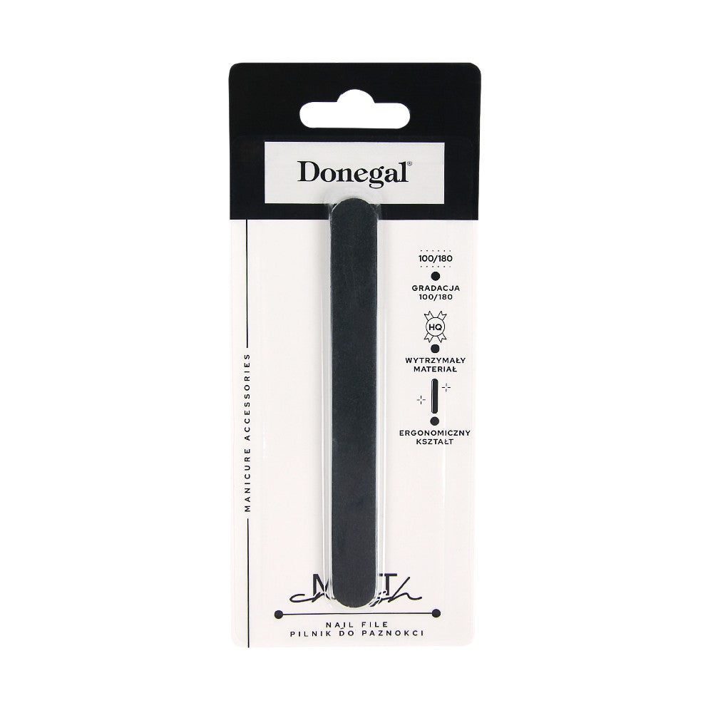 DONEGAL Mat Crush Double-sided nail file 100/180 - matte black (2084) | Vaistine1.lt | WestPharmacy.eu