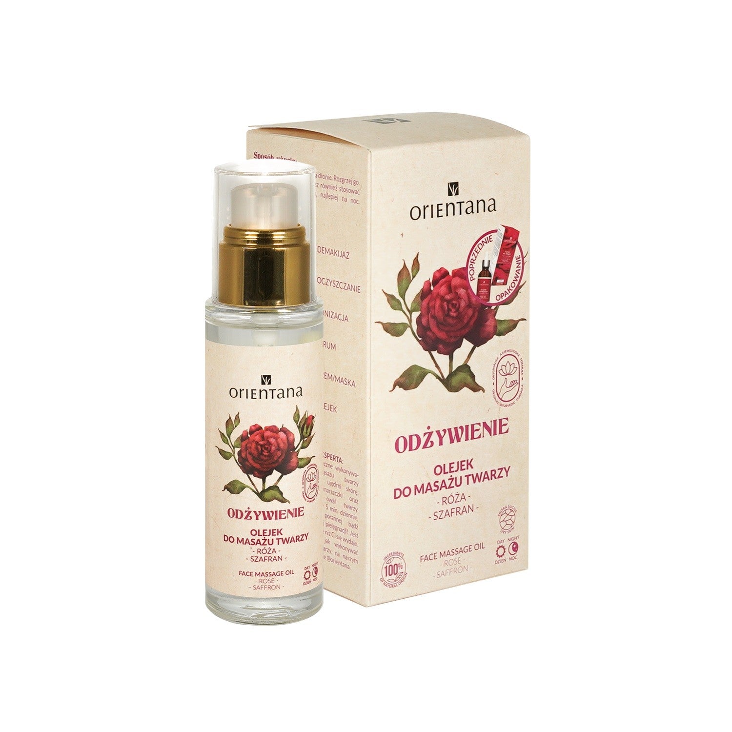 ORIENTANA Nourishing Facial Massage Oil Rose and Saffron 30 ml | Vaistine1.lt | WestPharmacy.eu