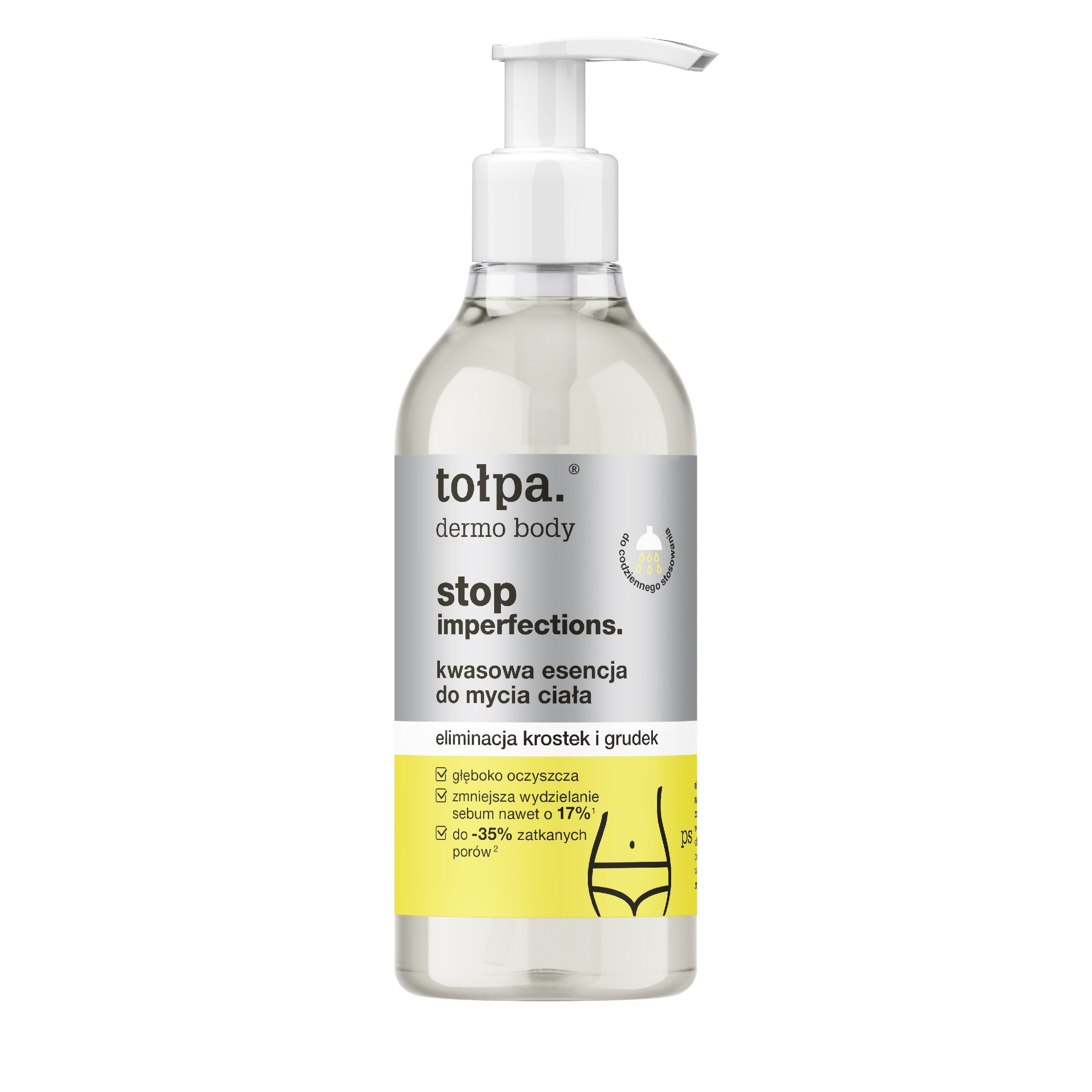 TOŁPA Dermo Body Stop Imperfections Acid Body Wash Essence - elimination of pimples and lumps 300 ml | Vaistine1.lt | WestPharmacy.eu