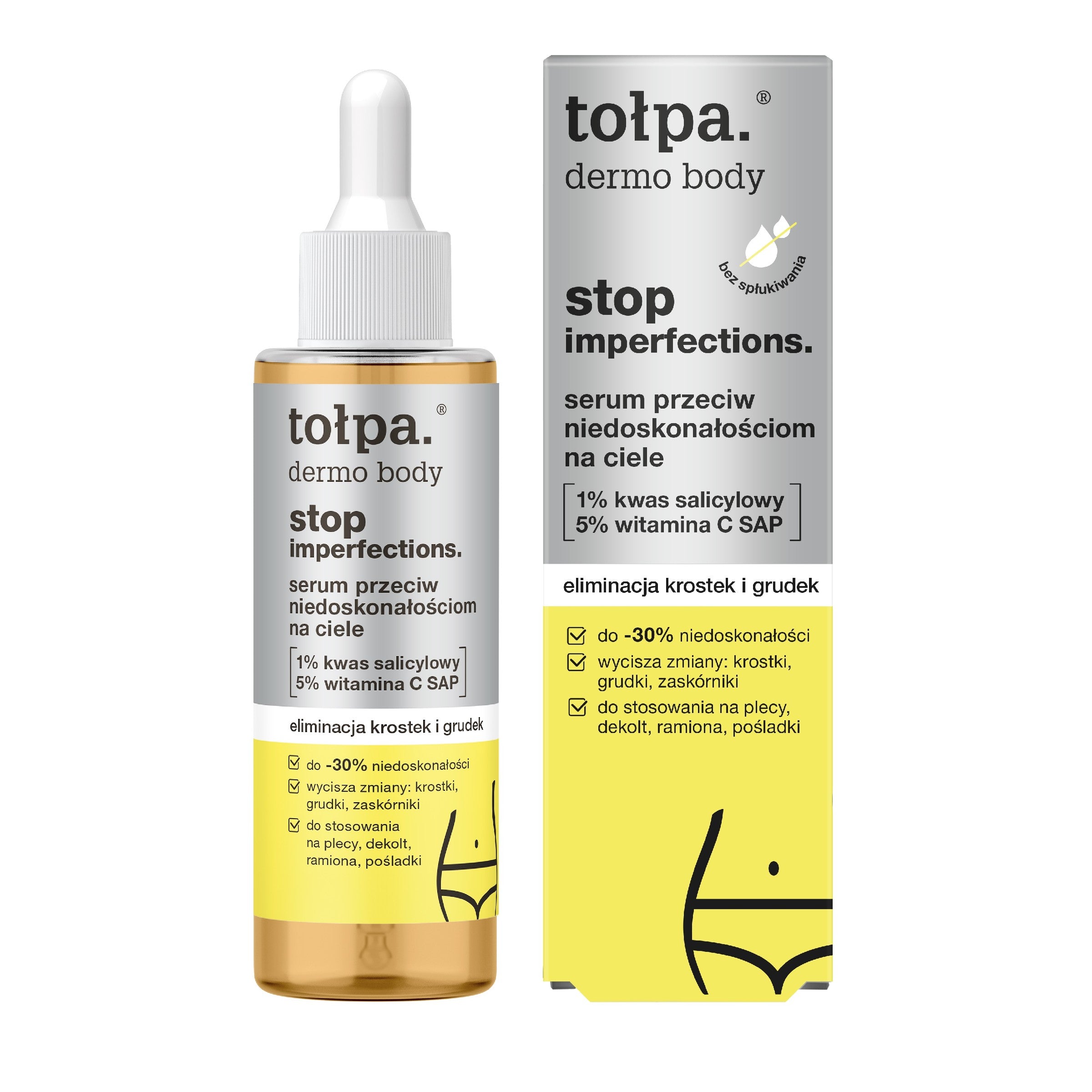 TOŁPA Dermo Body Stop Imperfections Serum against body imperfections - elimination of pimples and lumps 100 ml | Vaistine1.lt | WestPharmacy.eu