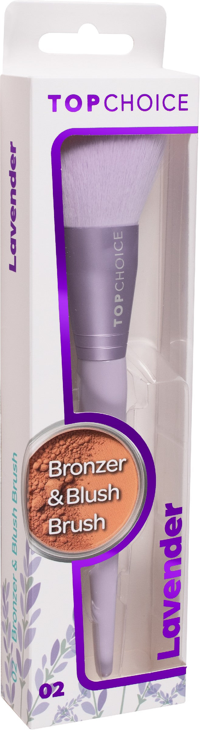 TOP CHOICE Lavender 02 blush and bronzer brush | Vaistine1.lt | WestPharmacy.eu