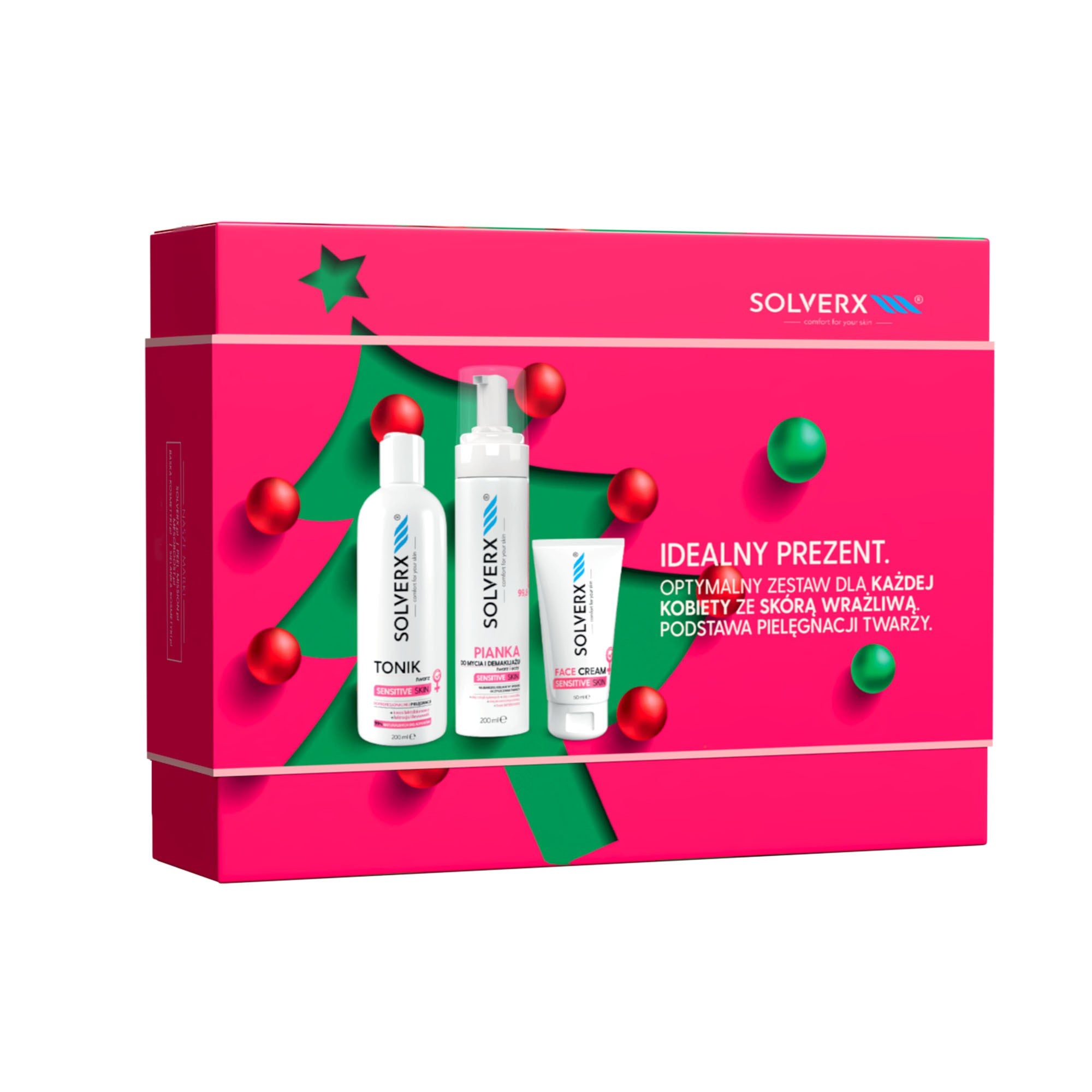 SOLVERX Gift set Perfect for every woman Facial cleansing foam + Tonic + Face cream | Vaistine1.lt | WestPharmacy.eu
