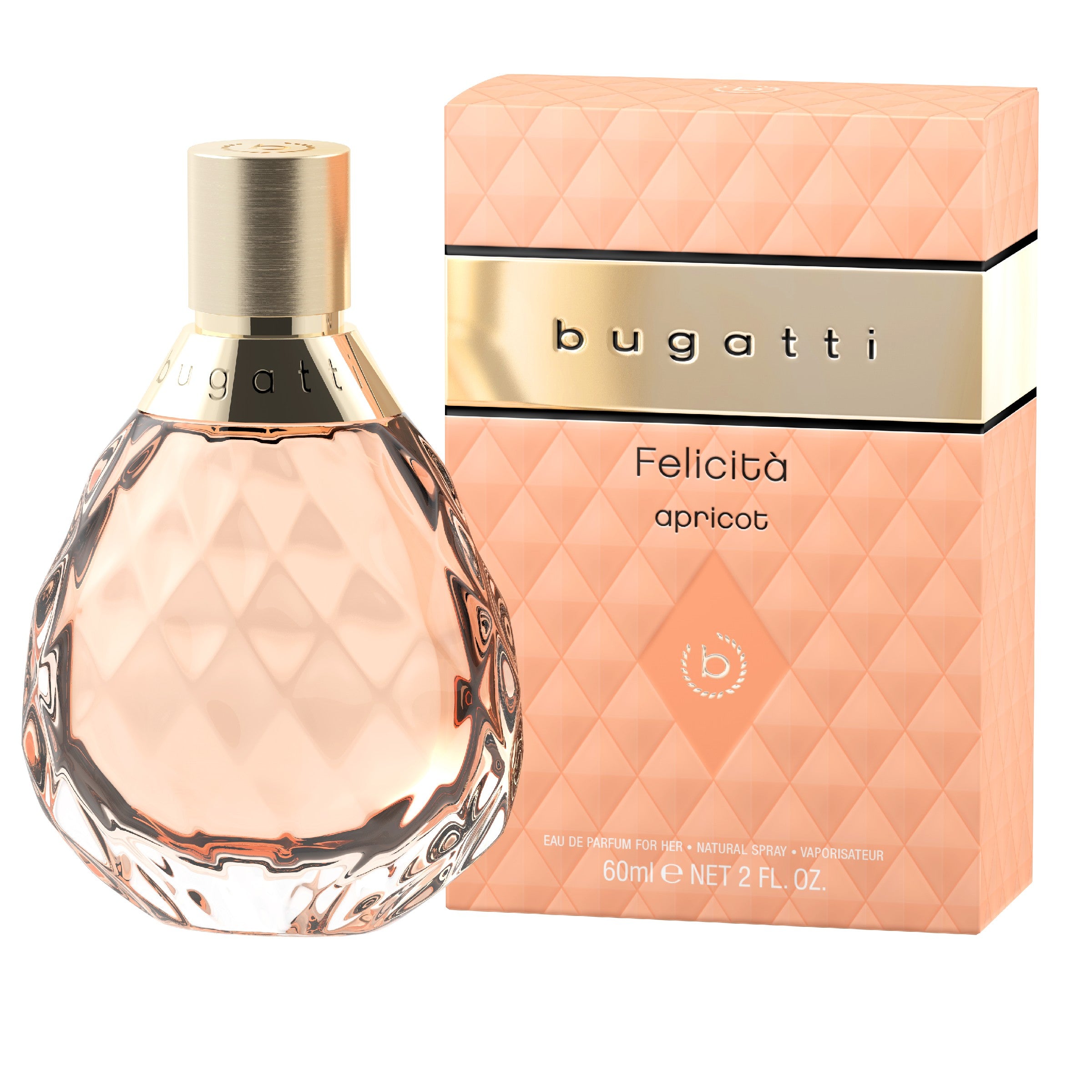 BUGATTI Felicita Apricot Eau de Parfum for Women 60 ml | Vaistine1.lt | WestPharmacy.eu