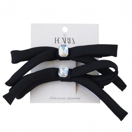 ECARLA Hair clips - SP339 black bows with crystal 2 pcs | Vaistine1.lt | WestPharmacy.eu