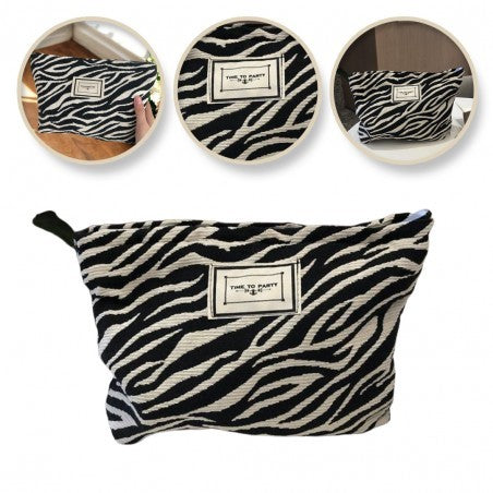 ECARLA Cosmetic bag KS116 Zebra black and white - Vaistine1.lt | WestPharmacy.eu