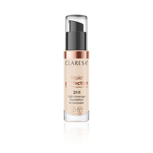 CLARESA Liquid Perfect 2-in-1 Concealer and Covering Primer No. 102 34g - Vaistine1.lt | WestPharmacy.eu