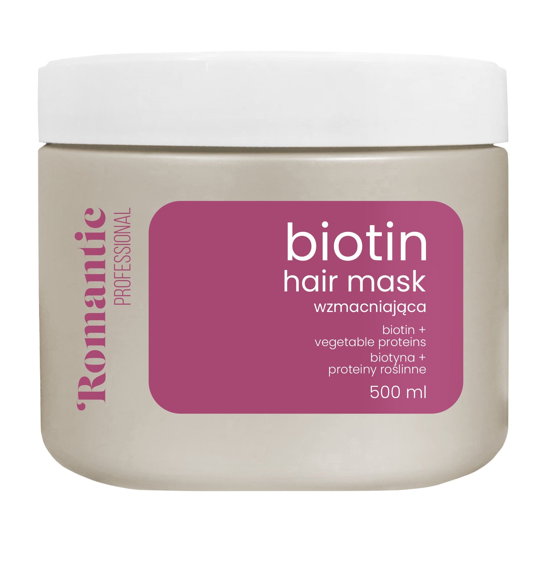 ROMANTIC Biotin Hair Mask 500 ml - Vaistine1.lt | WestPharmacy.eu