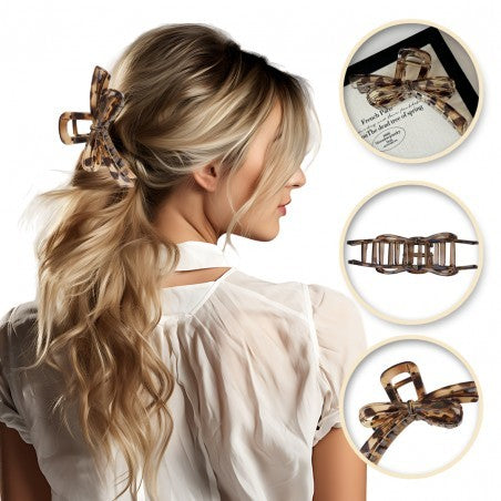 ECARLA hair buckle XL bow leopard print - SP361 - Vaistine1.lt | WestPharmacy.eu