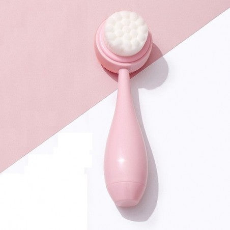 ECARLA Double-sided face wash brush - silicone SCZ13R - Vaistine1.lt | WestPharmacy.eu