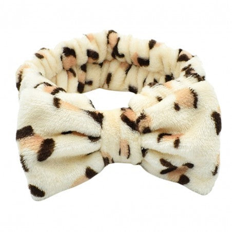 ECARLA Cosmetic hairband with bow - leopard print OPK18PAN - Vaistine1.lt | WestPharmacy.eu