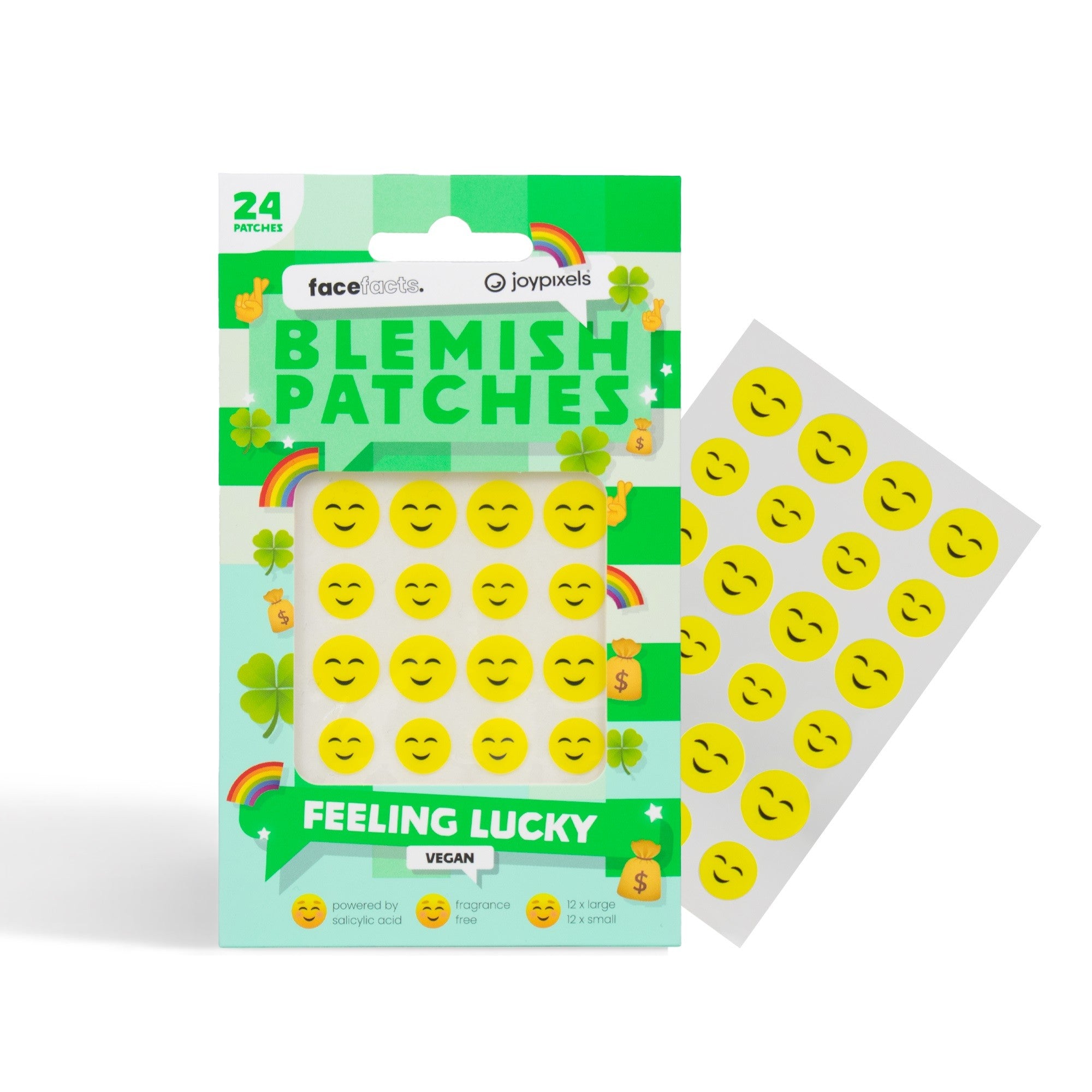 FACE FACTS Blemish Patches Joy Pixels Eczema Patches - Feeling Lucky 1op.-24pcs - Vaistine1.lt | WestPharmacy.eu