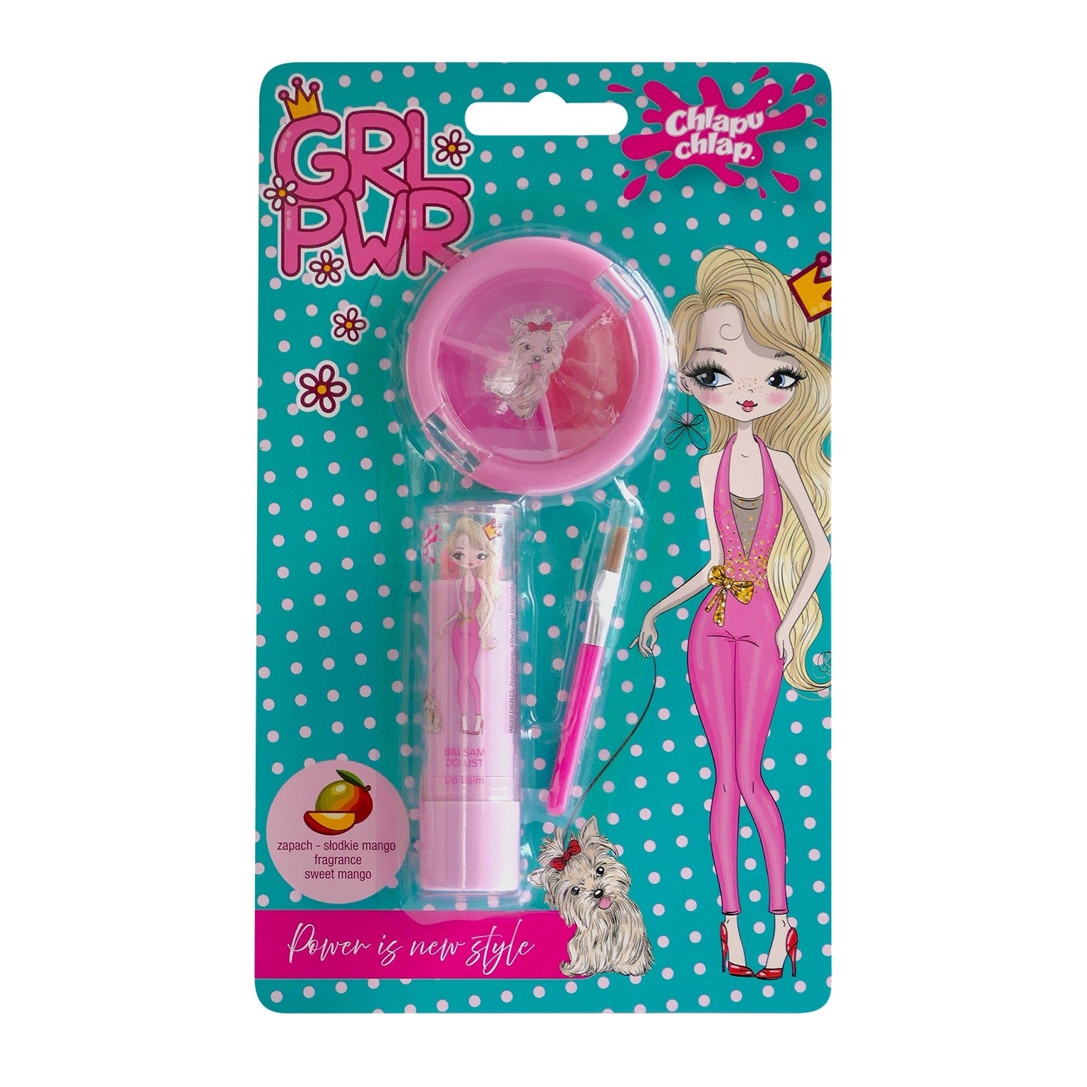 CHLAPU CHLAP Lip Gloss + Girl Power Balm - sweet mango - Vaistine1.lt | WestPharmacy.eu