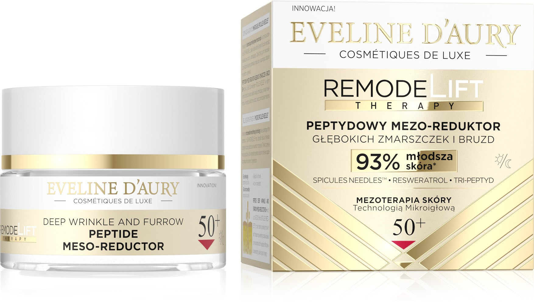 EVELINE D'AURY Remodelift Therapy Peptide Meso-Reducer for deep wrinkles and fine lines 50+ day and night 50 ml - Vaistine1.lt | WestPharmacy.eu