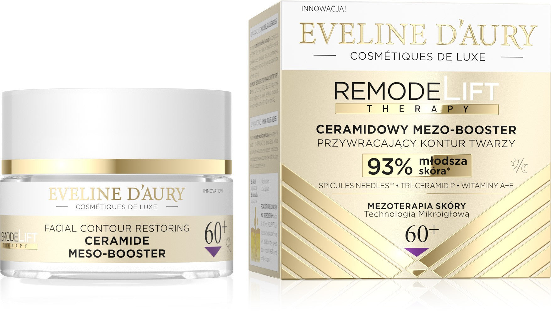 EVELINE D'AURY Remodelift Therapy Ceramide Meso-Booster restoring facial contour 60+ for day and night 50 ml. - Vaistine1.lt | WestPharmacy.eu