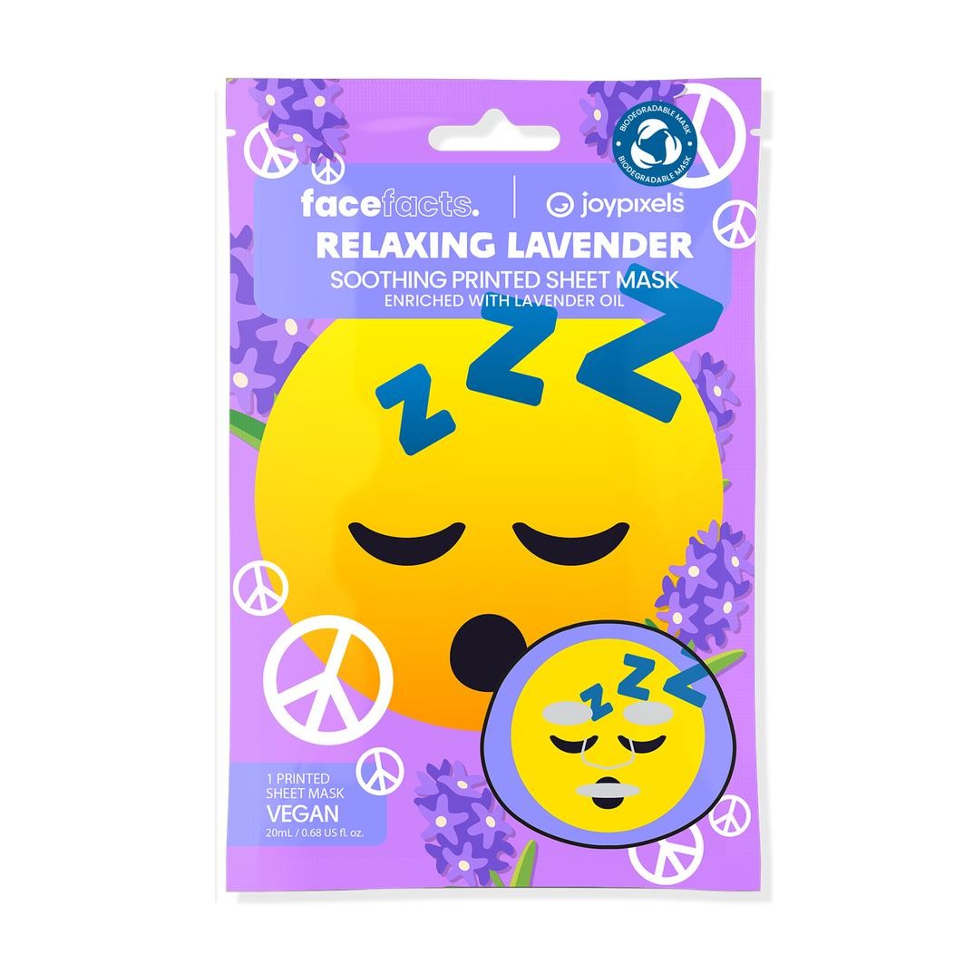FACE FACTS Joypixels Relaxing Lavender sheet mask 20 ml. - Vaistine1.lt | WestPharmacy.eu